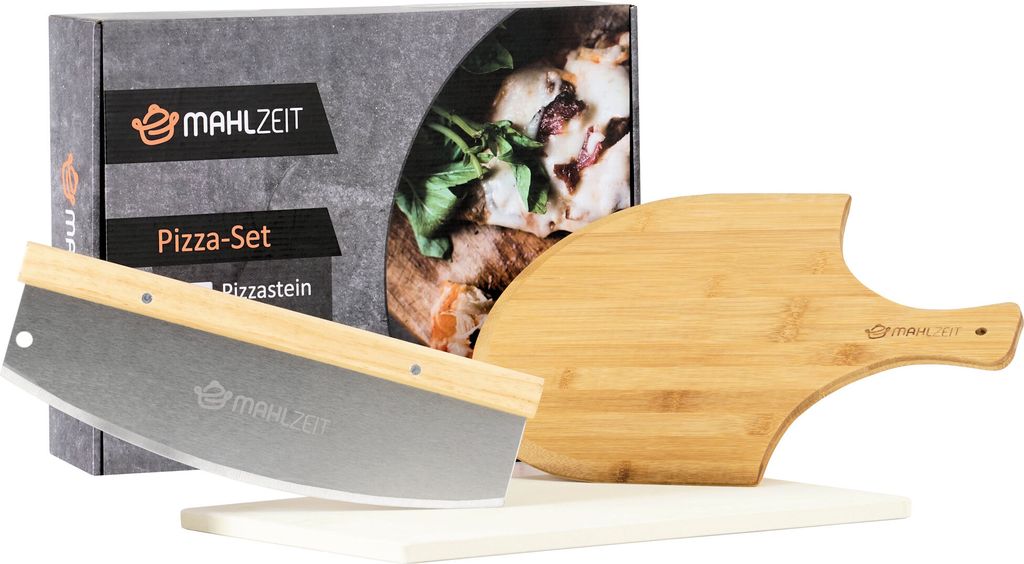 Mahlzeit 3-dielna súprava na pizzu | 40 x 30 cm | kameň na Obrázok produktu