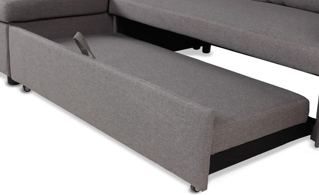Petit canapé convertible angle réversible gris pour optimiser votre salon - 10