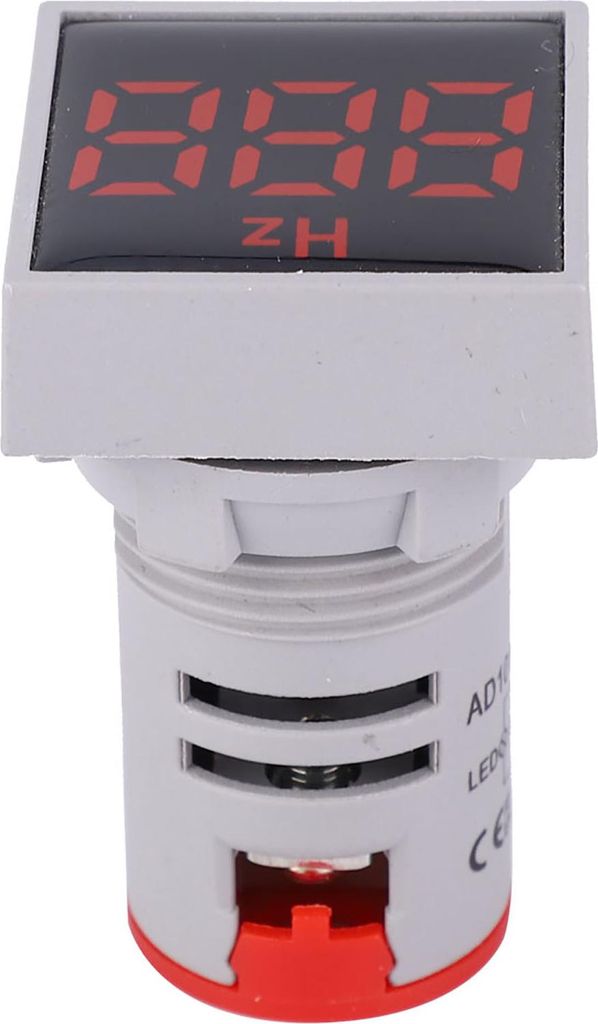Quadratische digitale LED-Anzeigeleuchte, Wechselstrom 100šC380 V, 20šC75 Hz, Frequenzmessung (rot)