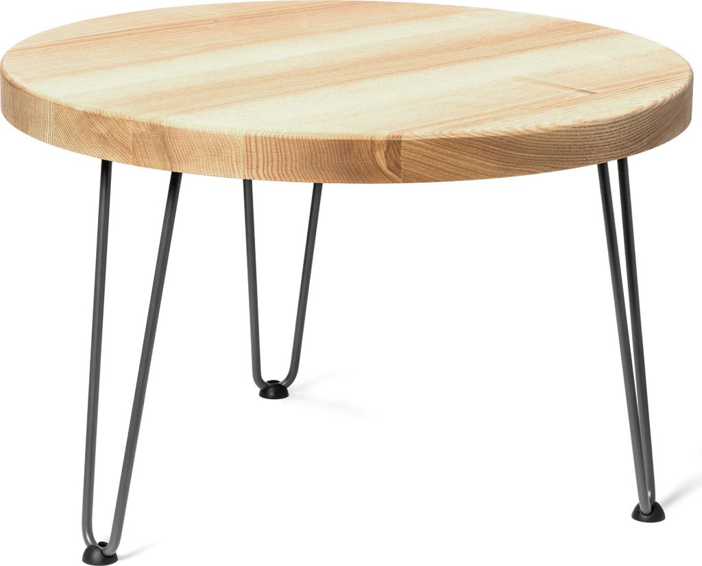 LAMO Manufaktur Couchtisch rund aus Holz 60 cm | Beistelltisch couch | Nachttisch Holz, Wohnzimmertisch klein, Kaffeetisch | Stärke: 40 mm, Farbe:...
