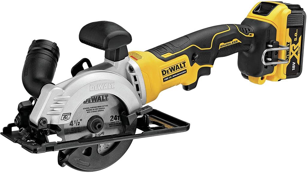 DeWALT DCS571P2, Holz, Gelb, 11,5 cm, 4500 RPM, 4 cm, 102 Produktbild 