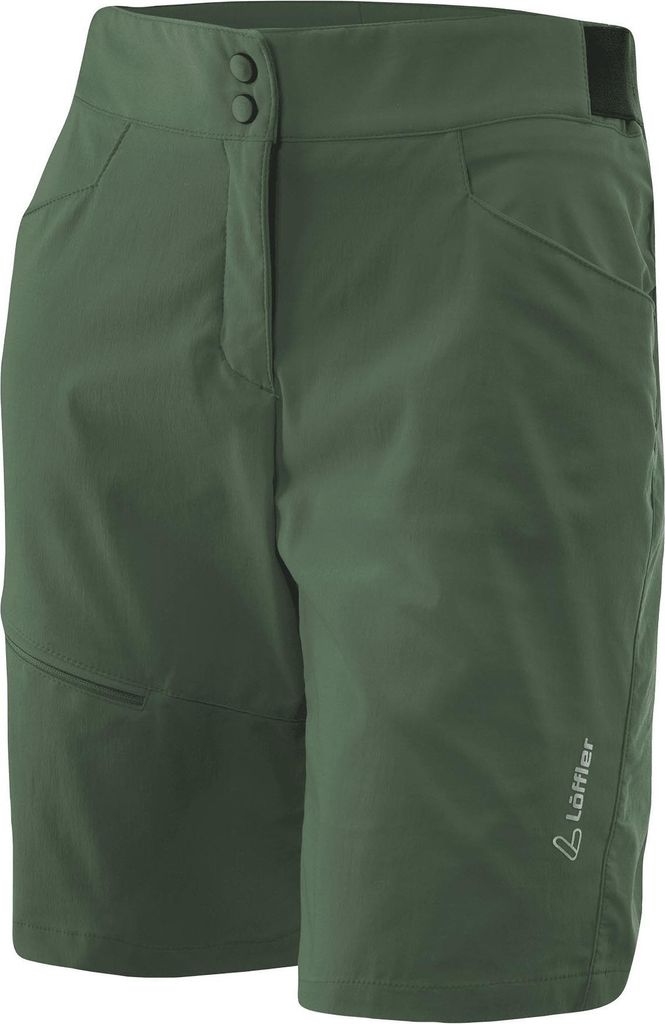 Löffler BIKE SHORTS COMFORT-E CSL Radsport-Hose Rad-Shorts Damen dunkelgrün 42