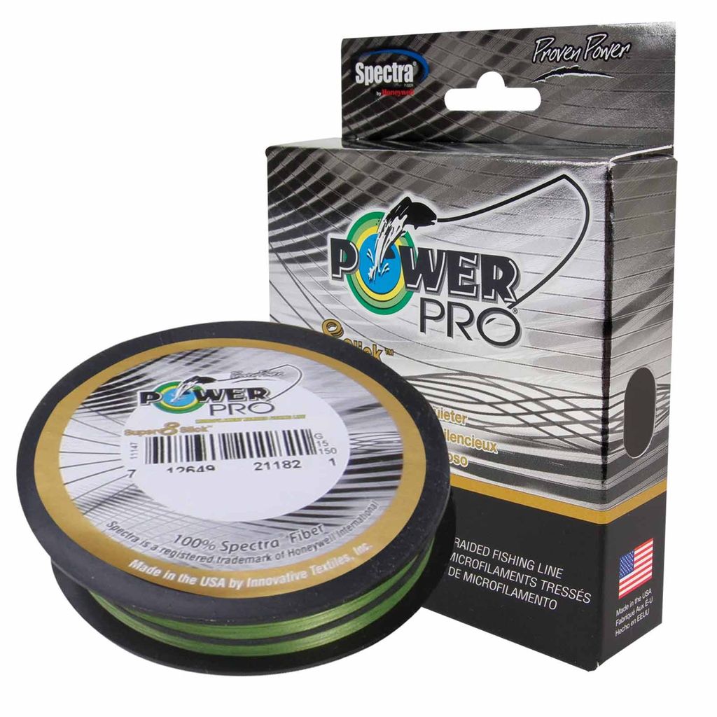 Shimano Schnur Power Pro Super 8 Slick Länge 135m ø0,23mm Farbe Grün