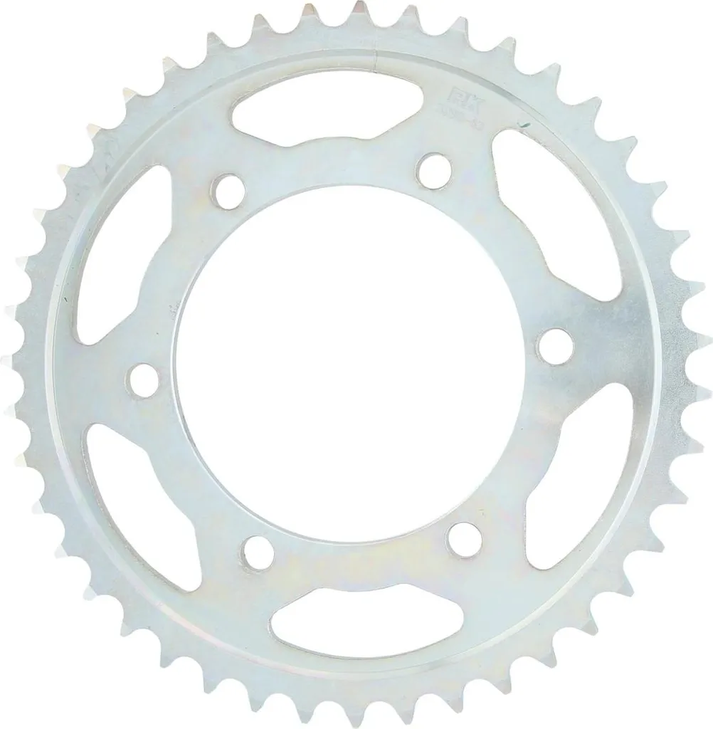Pignon arrière 43 dents RK 5898 Argent - Pour entretien kit chaîne moto 525