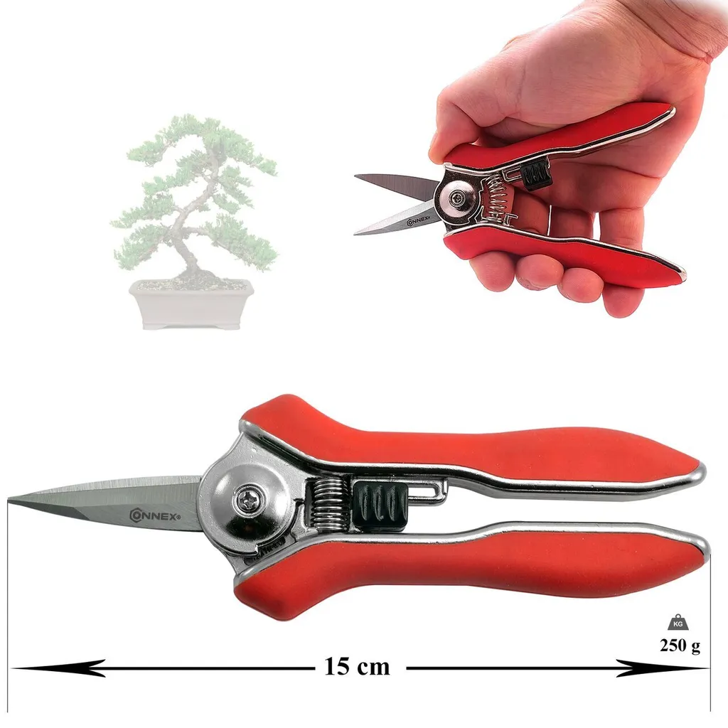 Ciseaux de jardin pour taille de bonsaï et fleurs - Précision de coupe
