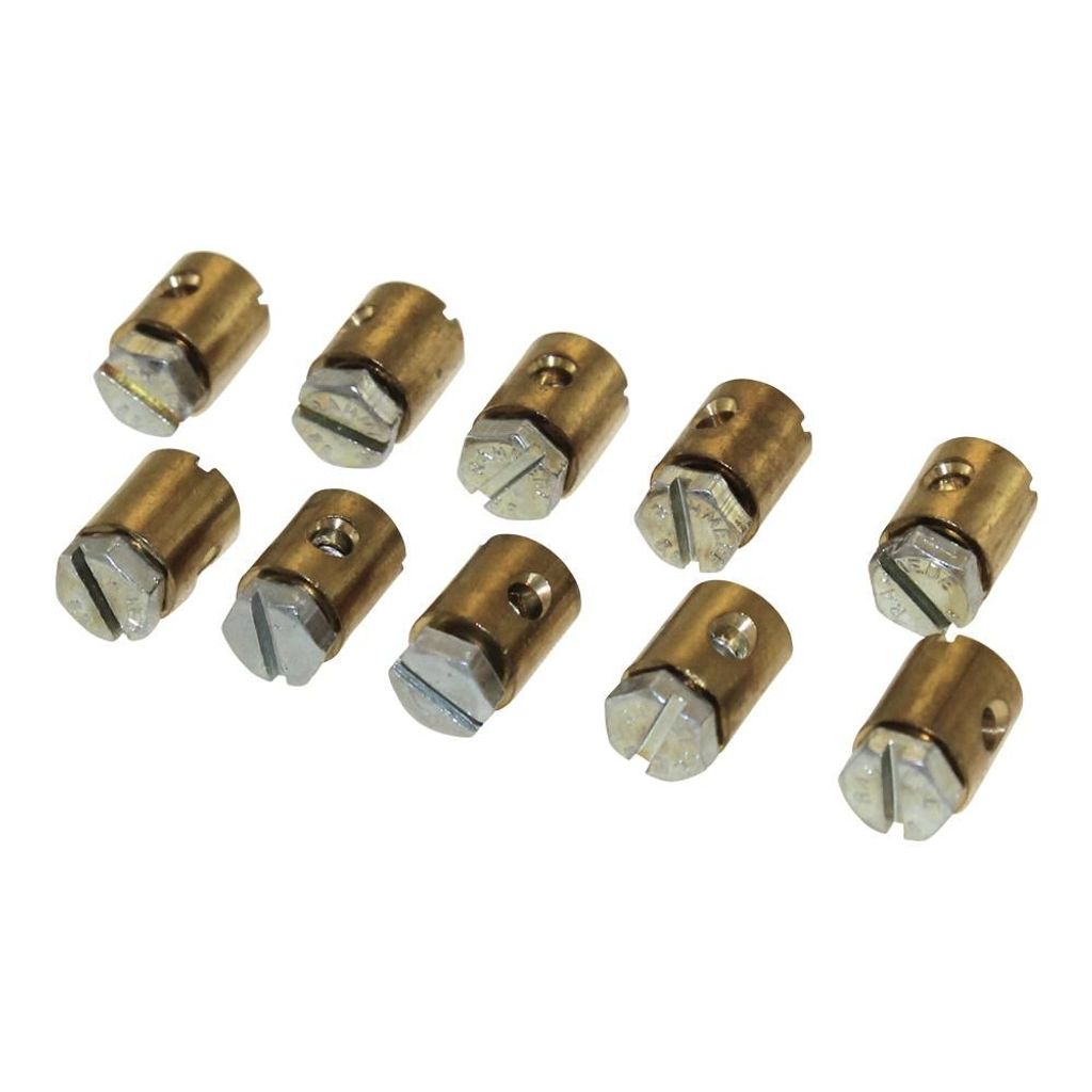 10x Bowdenzug Schraubnippel Klemmnippel 8x9 mm Produktbild 