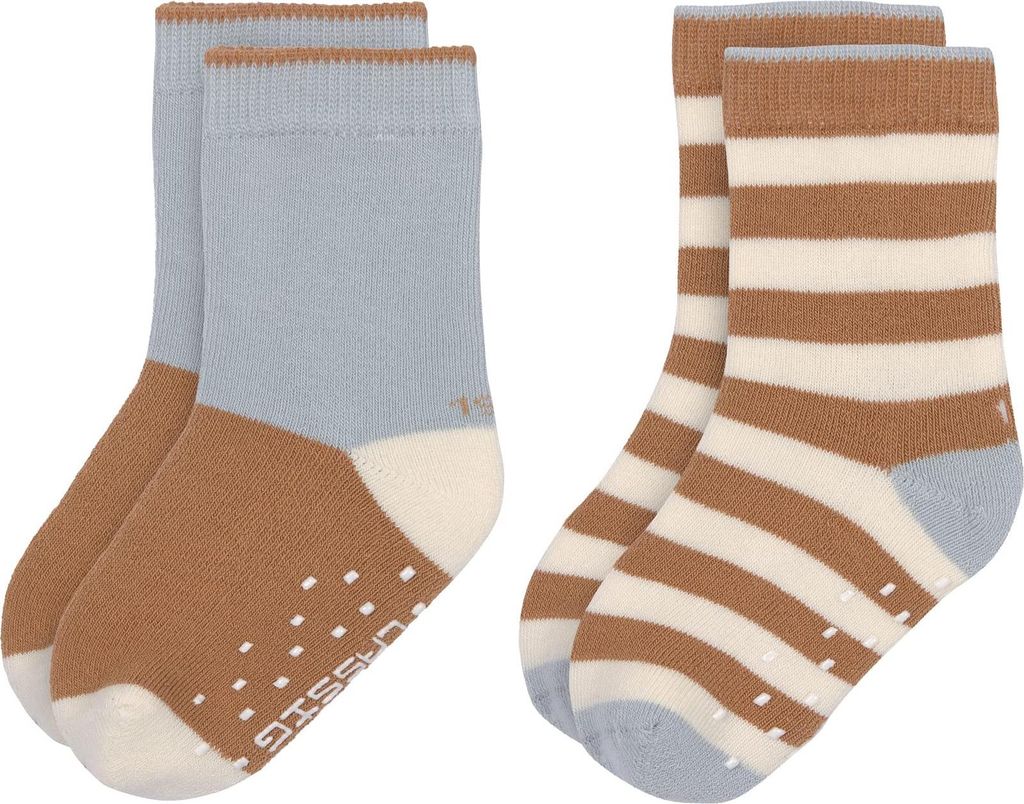 LÄSSIG Enfants Unisexe Chaussettes Antidérapantes Lot de 2/ Image du produit 