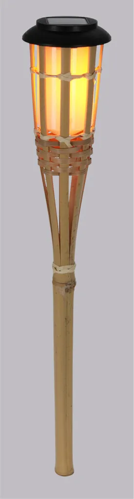 Éclairage de jardin bambou piquet 54 cm - Ambiance de terrasse bohème