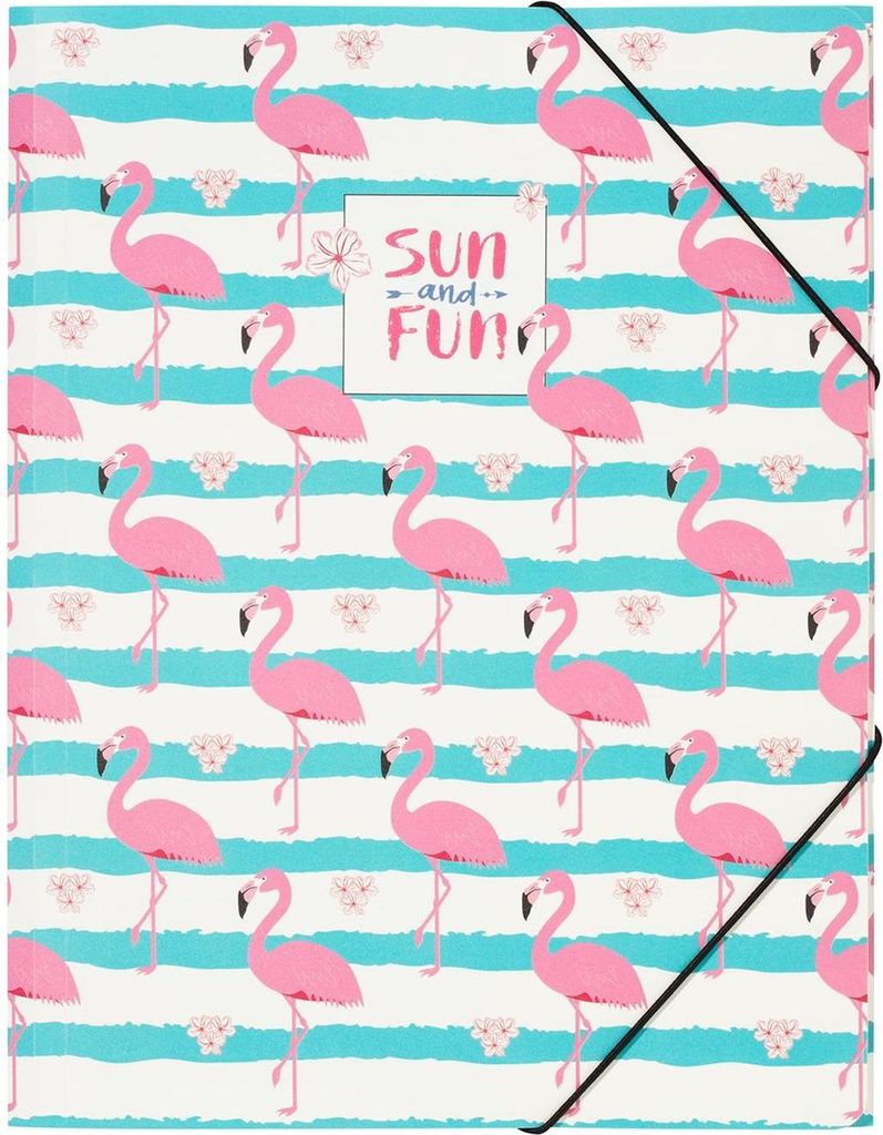 PAGNA Eckspannermappe "Flamingo" A4 aus PP