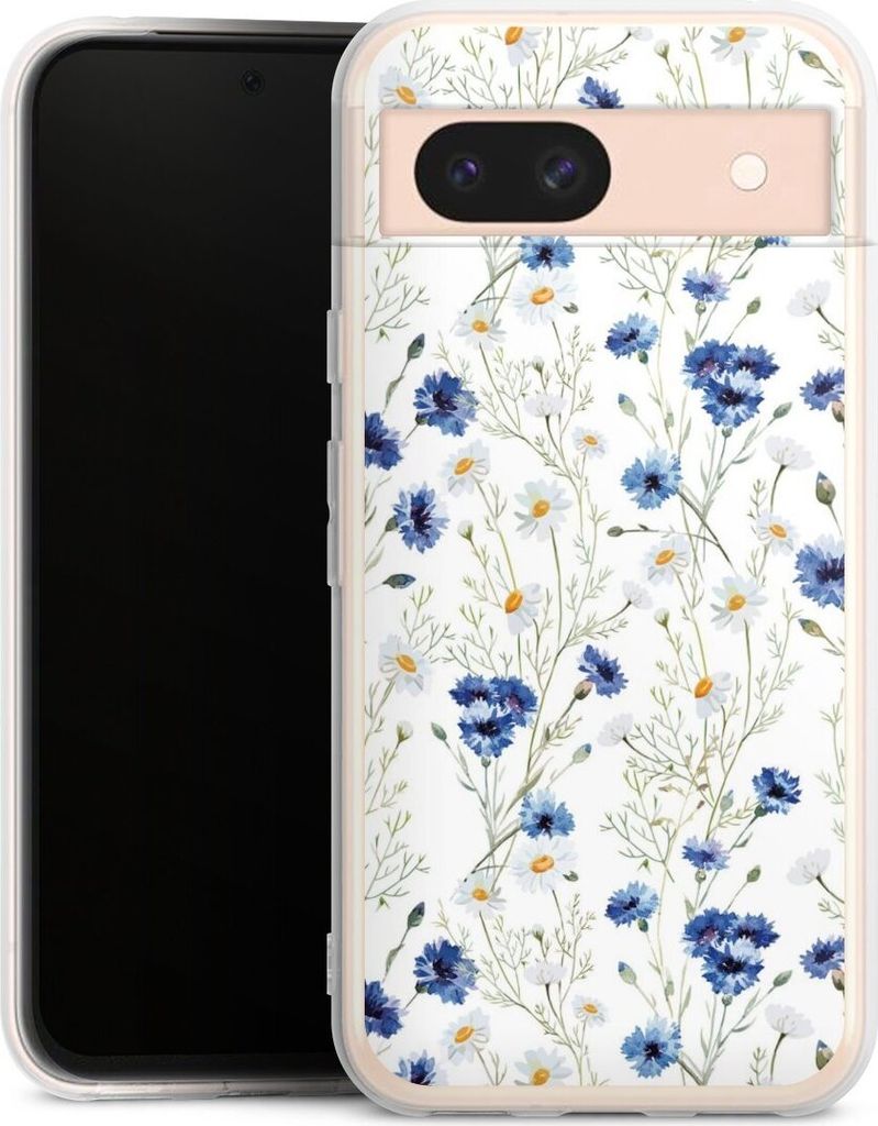 DeinDesign Handyhülle für Google Pixel 8a Silikon Hülle Case Smartphone Schutzhülle Blume Blumen Muster