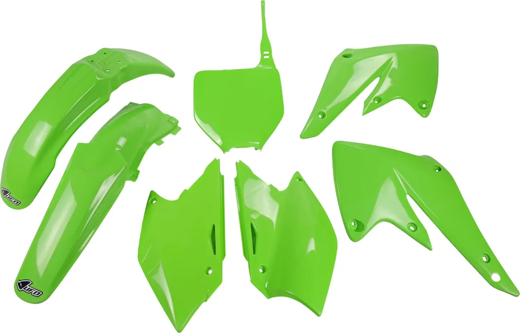 Kit Carenatura UFO PLAST 7 Pezzi Verde OEM - Ricambi Plastica Moto Cross