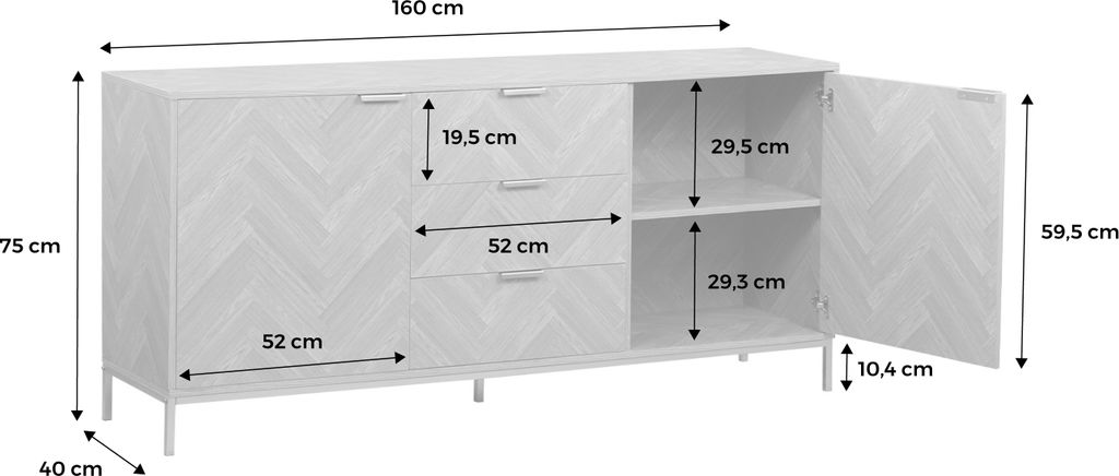 sweeek - Sideboard - Natur Produktbild 10
