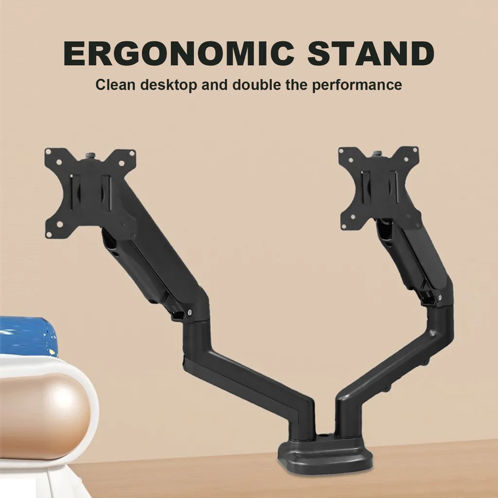 Support Écran Ergonomique - Évitez le Mal de Dos avec ce Double Support PC