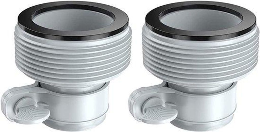 Pool Adapter für Salzwasser-Systeme - 2 Stück Pool-Hose-Adapter mit Drähten für Intex-Pools, 1,5 Zoll auf 1,25 Zoll Aansluitungen