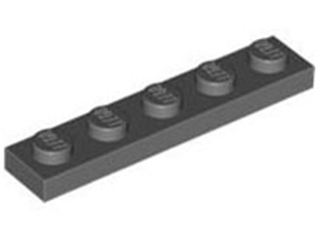 Lego 1x5 Platte 78329 - 10 Stück Dunkles Bläuliches Grau