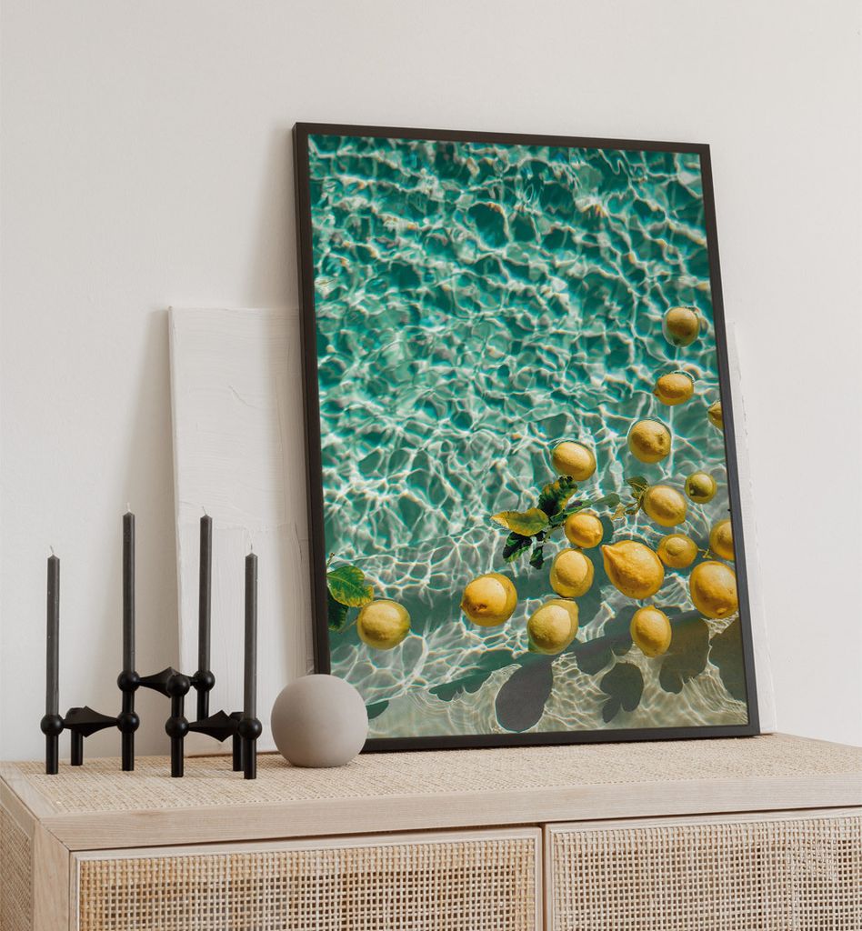 Poster Sommerzitronen, groesse_poster:70x100 cm, groesse_rahmen:nur Poster