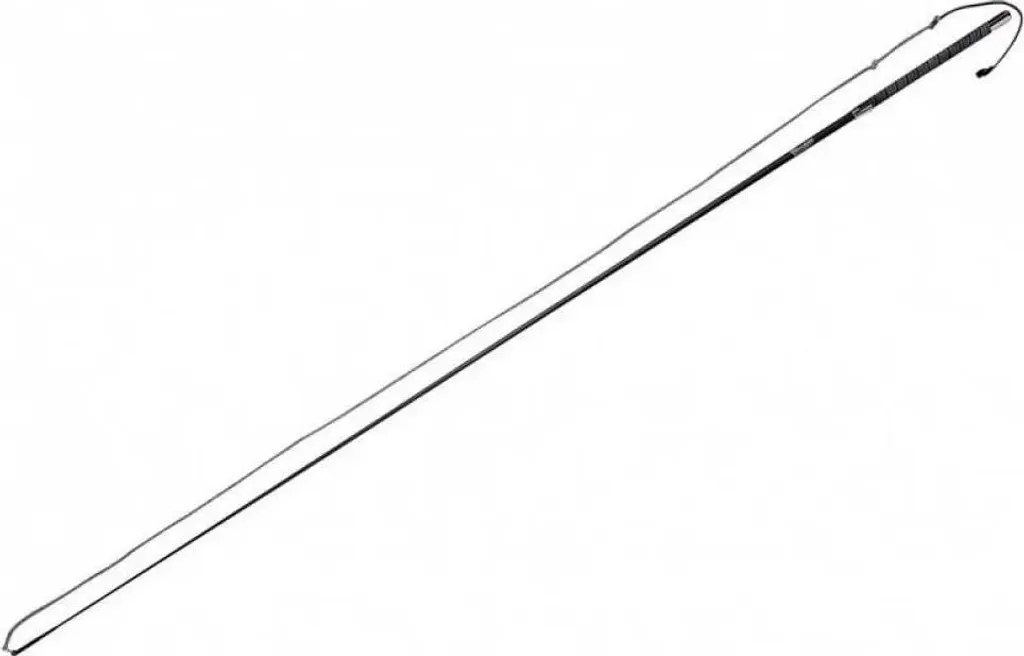 Cravache légère Whip&go carbone 170 cm pour éviter la fatigue noire