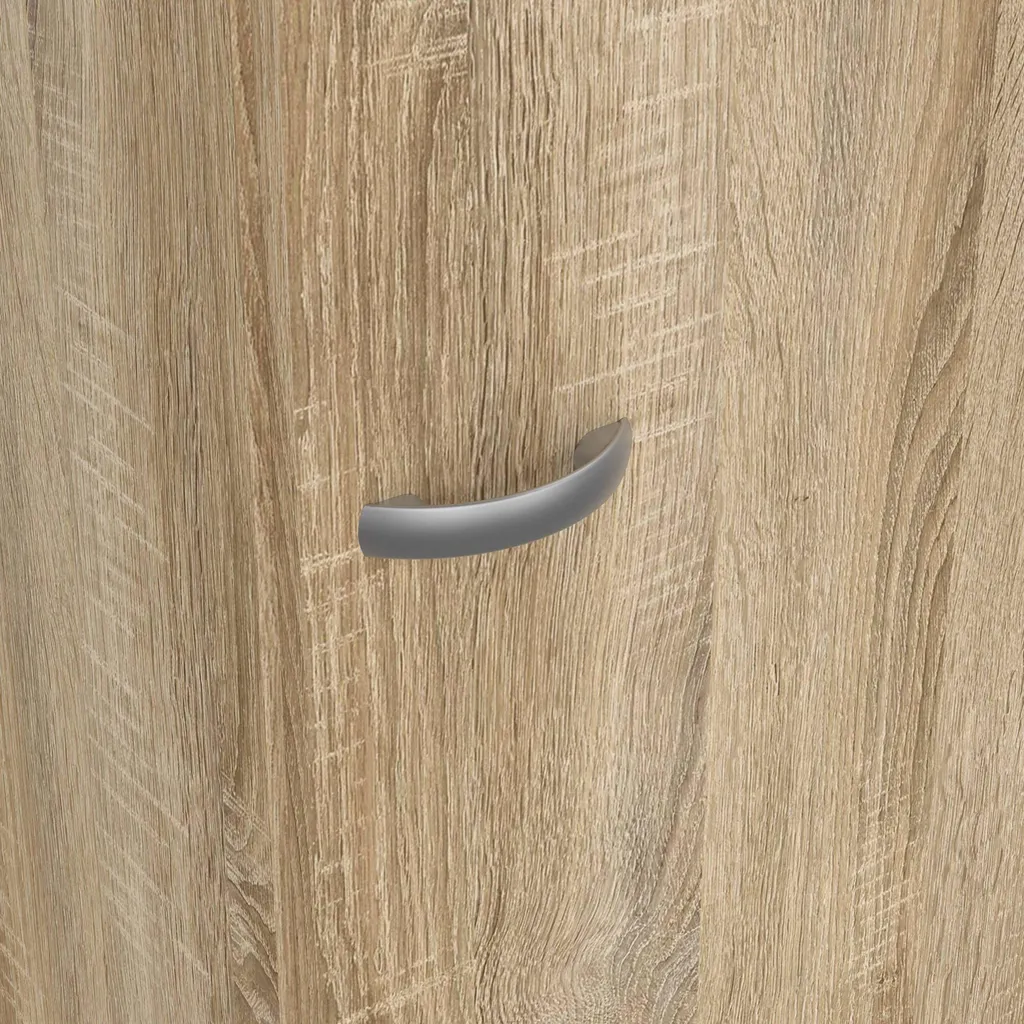 Fox Armoire 1 Porte en Chêne Structuré - Penderie Compacte Design Fox - 10