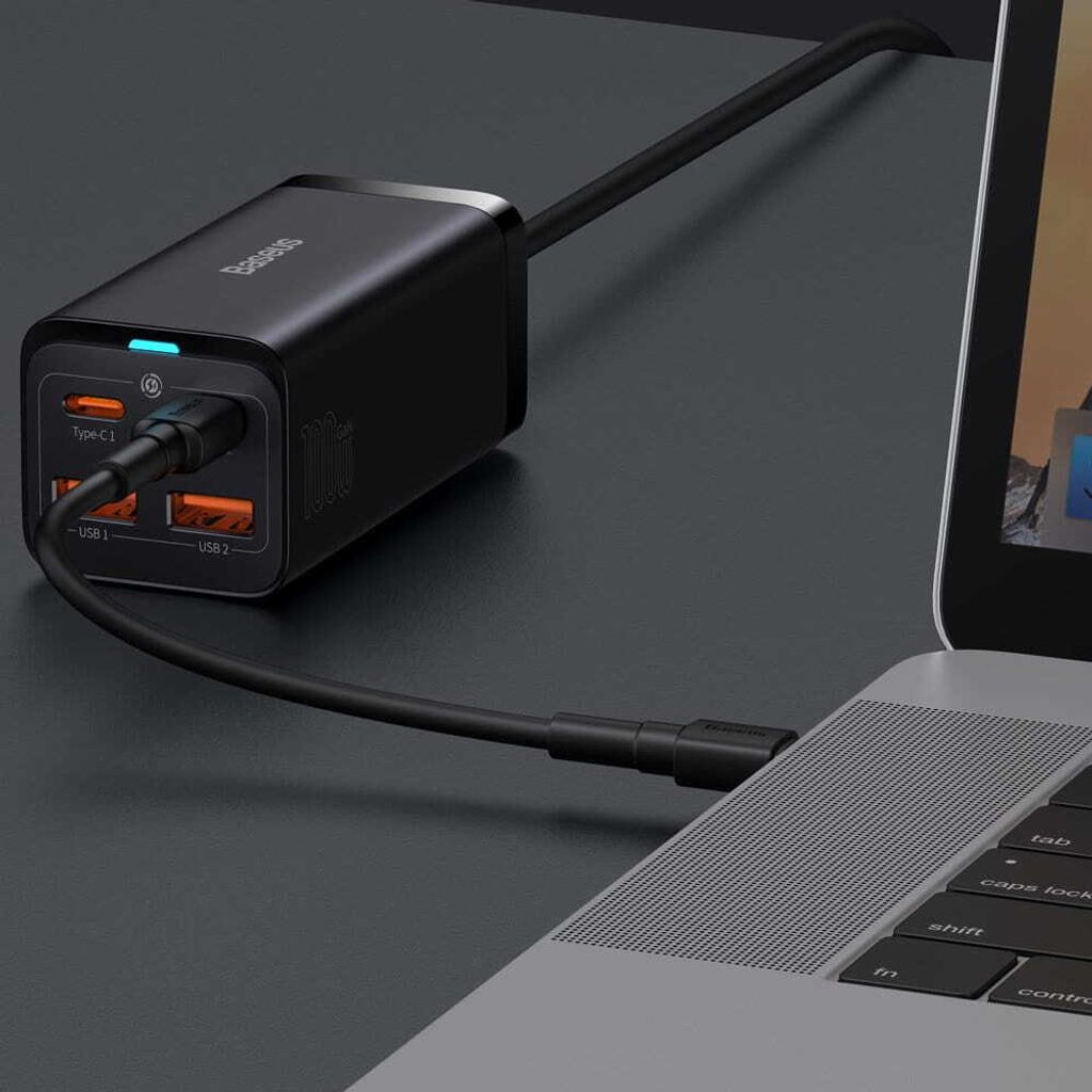 Baseus GaN3 Pro Wandladegerät 2xUSB-C + 2xUSB, 100W Produktbild 25