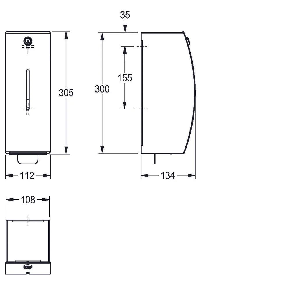 Distributeur de Savon Mousse STRATOS Inox avec Finition Satinée KWC - 2