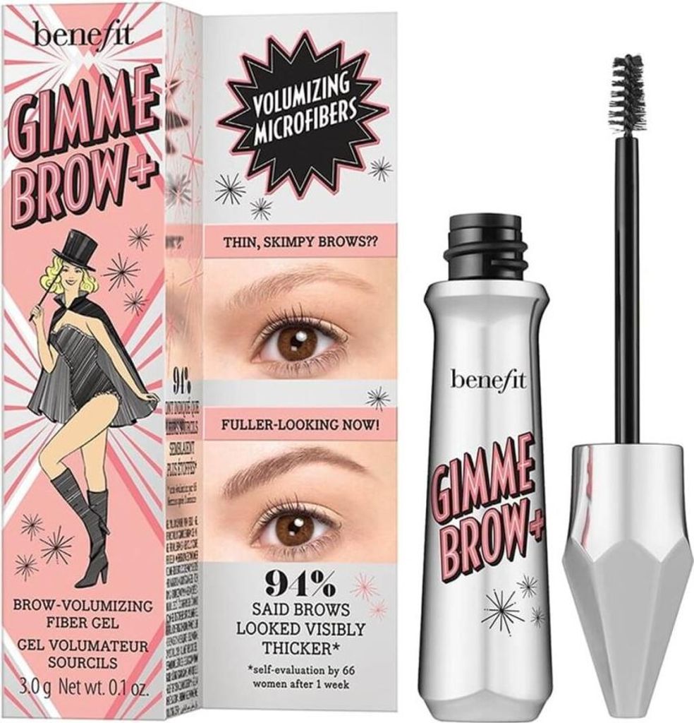 Benefit Gimme Brow+ Volumizing Fiber Gel 0.1oz 3.75 Warm Medium Brown