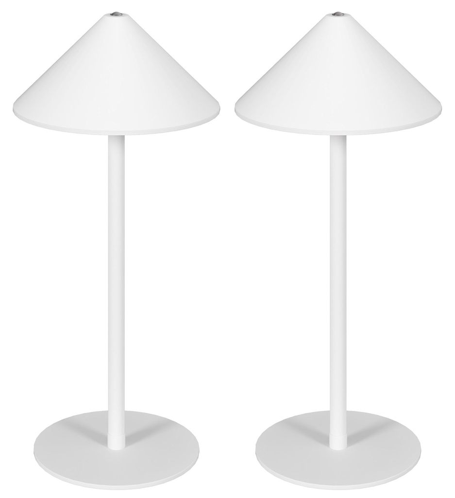 HOMCOM tafellamp, set van 2, oplaadbare USB-tafellamp met 3 Productafbeelding 