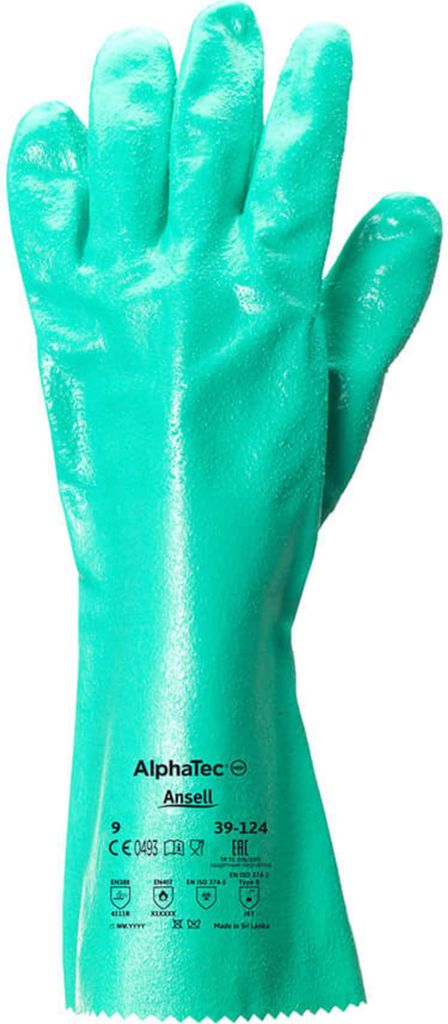 ANSELL Chemikalienschutzhandschuh ALPHATEC 39-124 Grün, 8