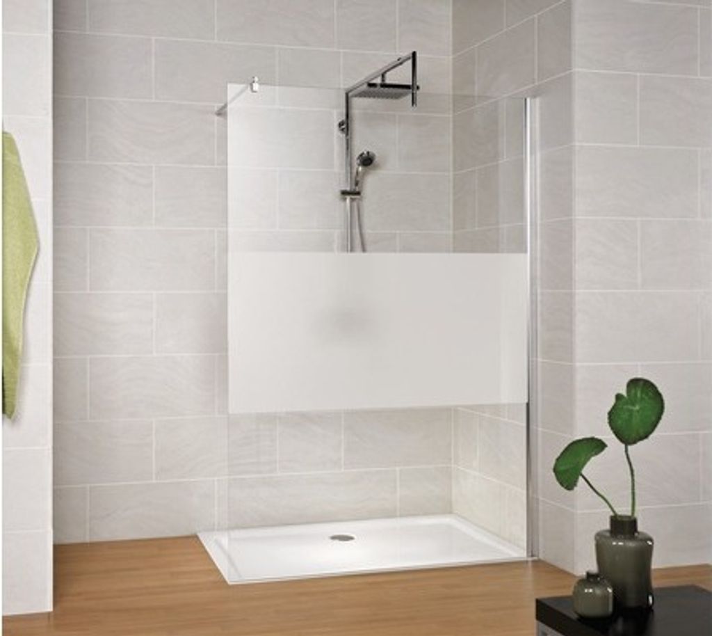 Walk In Duschwand M6 Schulte MasterClass Breite 140 cm Dekor Dezent Prodilfarbe chrom