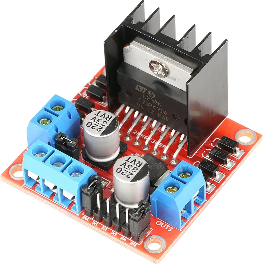 Driver motore, anti-interferenza L298N Basso calore H Bridge Forte capacità di guida per Stepper Smart Car Robot