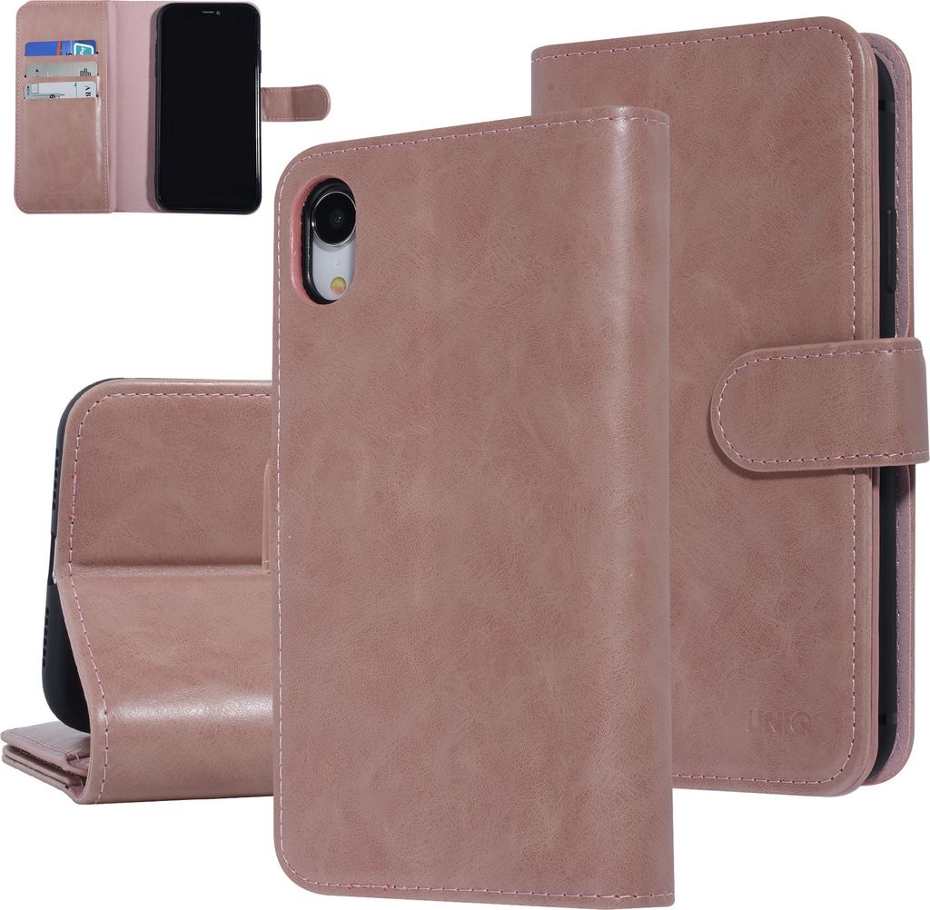 UNIQ Accessory Apple iPhone XR Pink Soft Touch Book type case