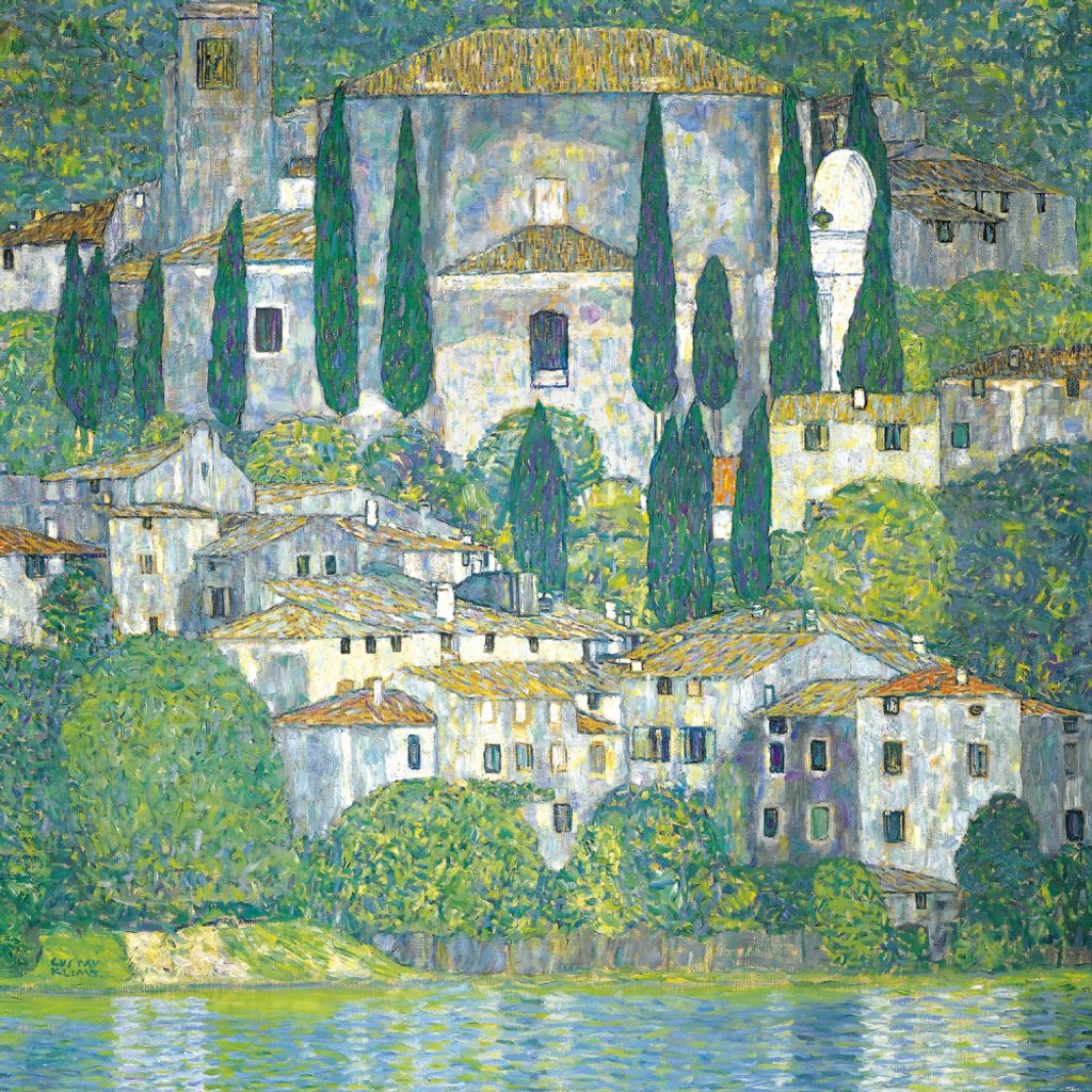 Gustav Klimt Kunstdruck Bild - Kirche In Cassone Am Produktbild 