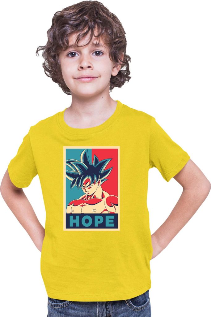 Kinder T-Shirt Dragon Anime Manga Ball Z Goku 32, 5-6 Jahr - 116 / Gelb