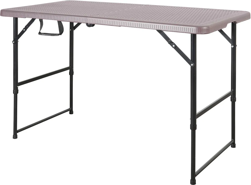 Table pliante Saga réglable : finissez-en avec les surfaces de camping instables