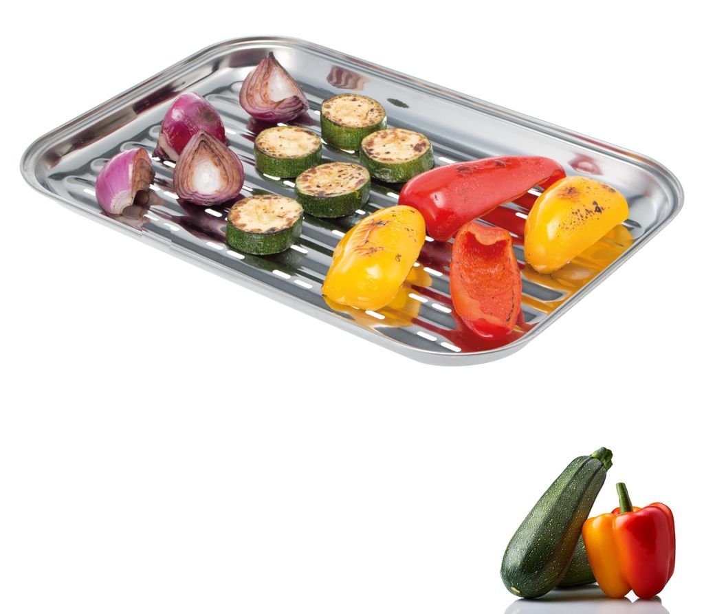 bremermann Grillschale, Grillpfanne Edelstahl, ca. 35 x Produktbild 