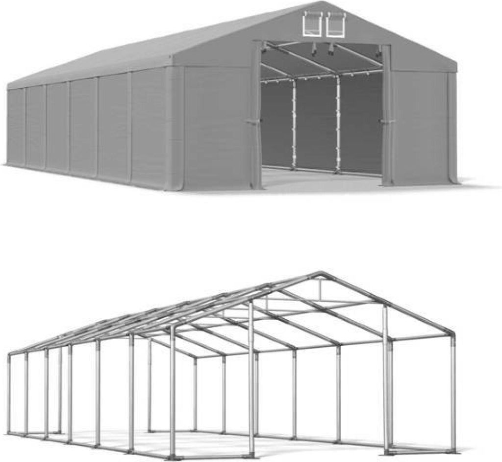 6x12 Grau Zeitschrift Zelt WINTER MSD