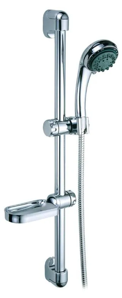 Ensemble de douche complet avec barre réglable et douchette multi-jets