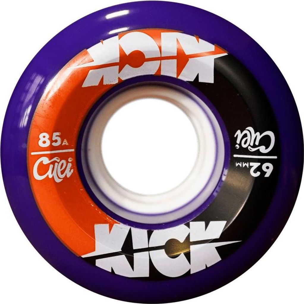 Roues Skateboard - Kick - 62mm/85a - Purple Orange Black - Image du produit 