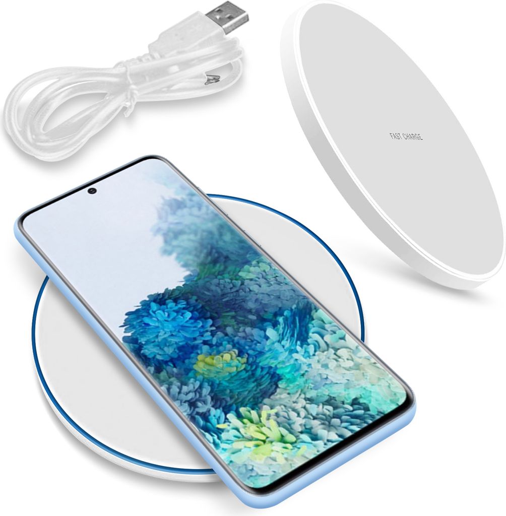 QI Wireless Charger Schnell Ladegerät für Samsung Galaxy S20 Plus Ladestation