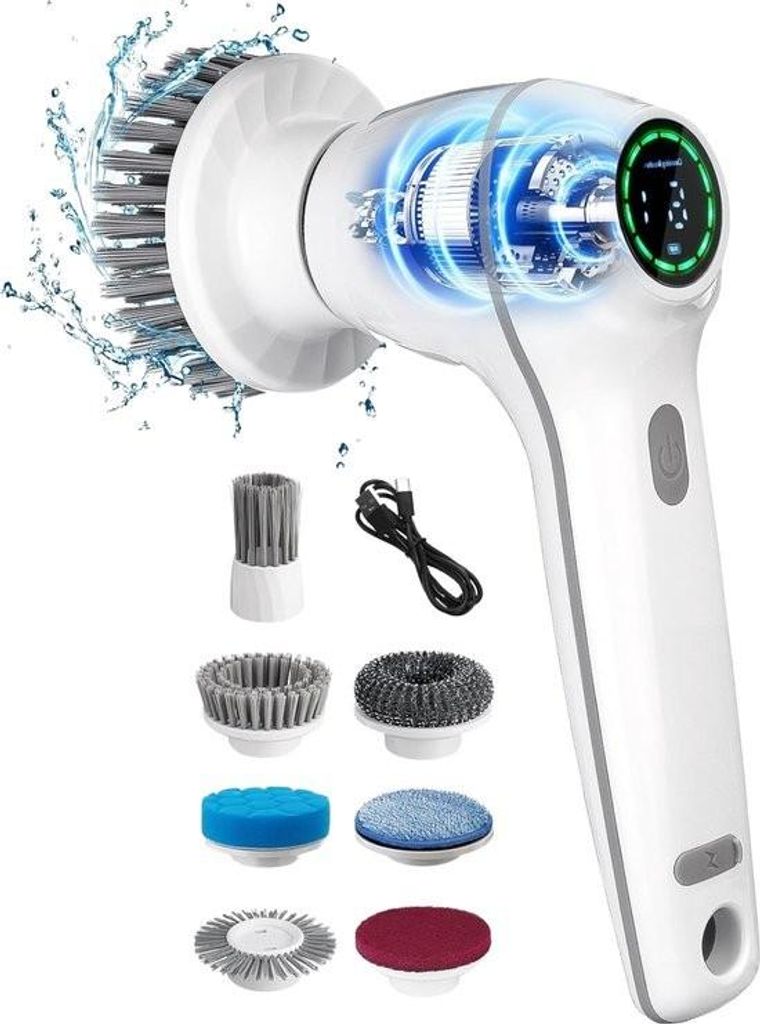 Elektrische Unkrautbürste - Fugenbürste zum Reinigen - Benutzerfreundliches Design zum Entfernen von Unkraut und Schmutz