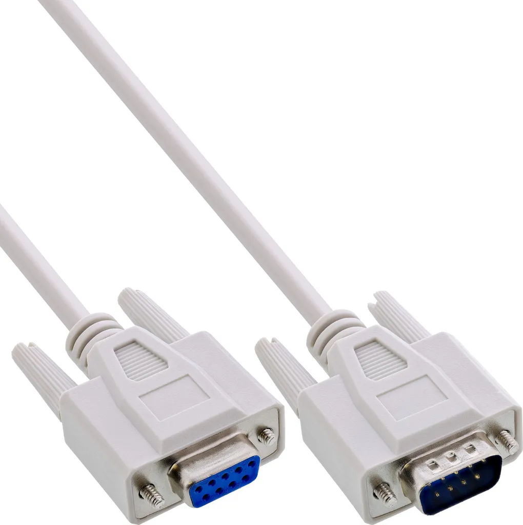 InLine Cavo seriale Sub-D 9pin M/F 15m - Pin 1:1 per Automazione