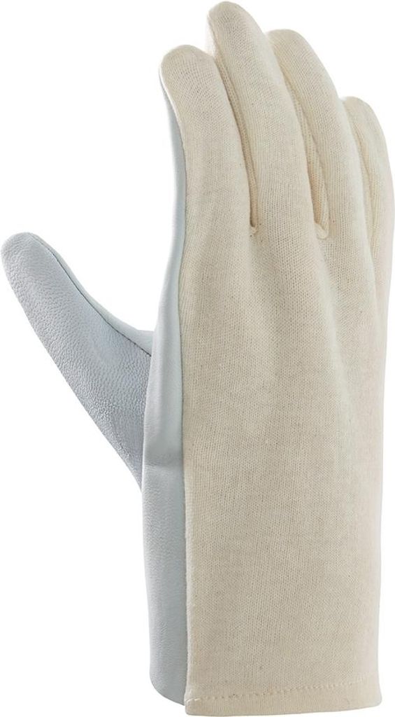 teXXor Ziegen-/Schafsnappa-Handschuhe TRIKOTRÜCKEN 8, natur