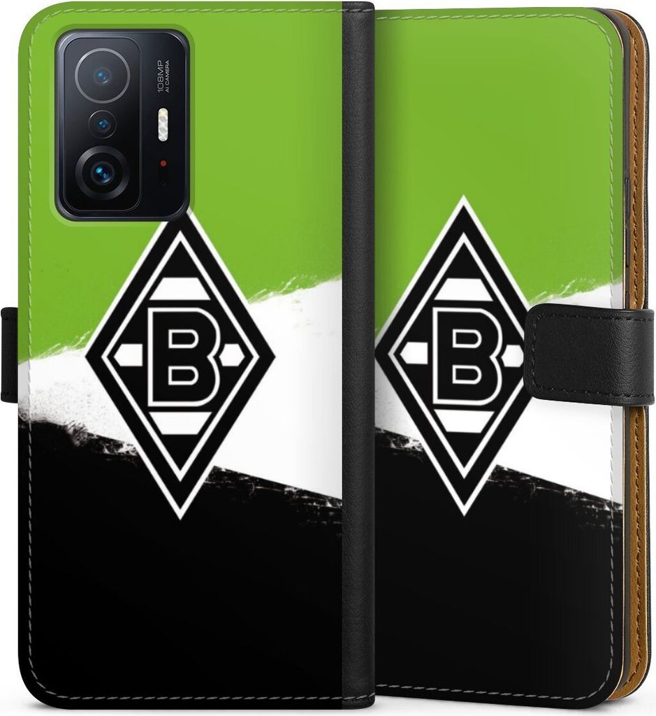DeinDesign Klapphülle für Xiaomi 11T 5G Handytasche Lederhülle Tasche Borussia Mönchengladbach Offizielles Lizenzprodukt BMG