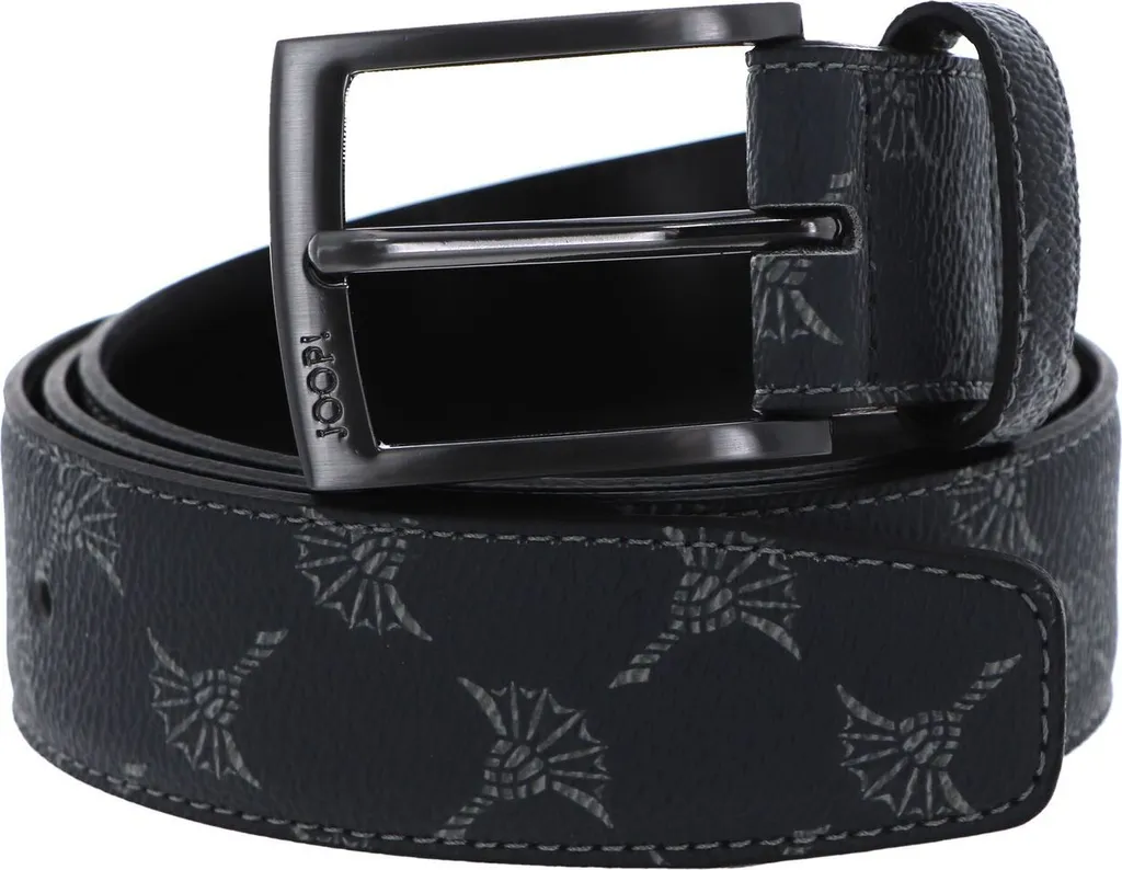 Cintura JOOP! Grigia Nera W110 - Cintura 3,5 cm Printed Collection Uomo