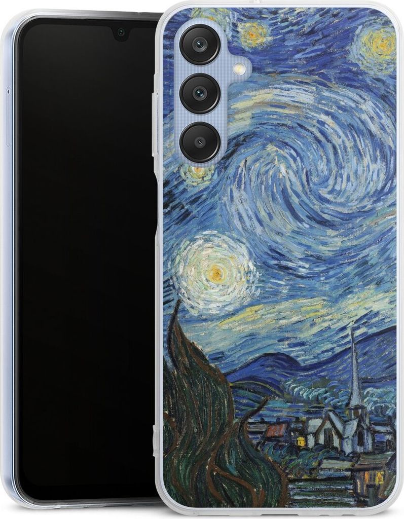 DeinDesign Handyhülle für Samsung Galaxy A25 5G Silikon Hülle Case Smartphone Schutzhülle Kunst The Starry Night