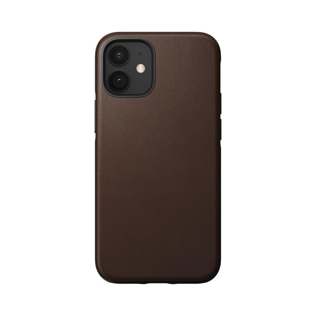A brown iPhone case shown from the back.