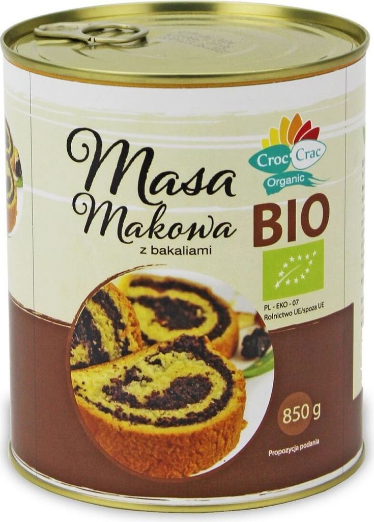MASA MAKOWA Z BAKALIAMI850 g - CROC-CRAC (BIOVERI) Zdjęcie produktu 