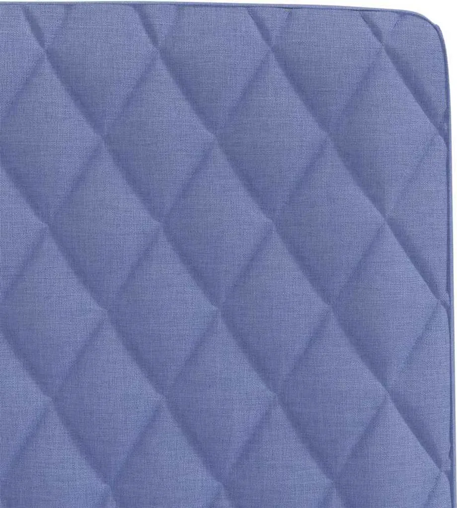 Sedie da pranzo 2 pezzi. Tessuto blu denim - 7