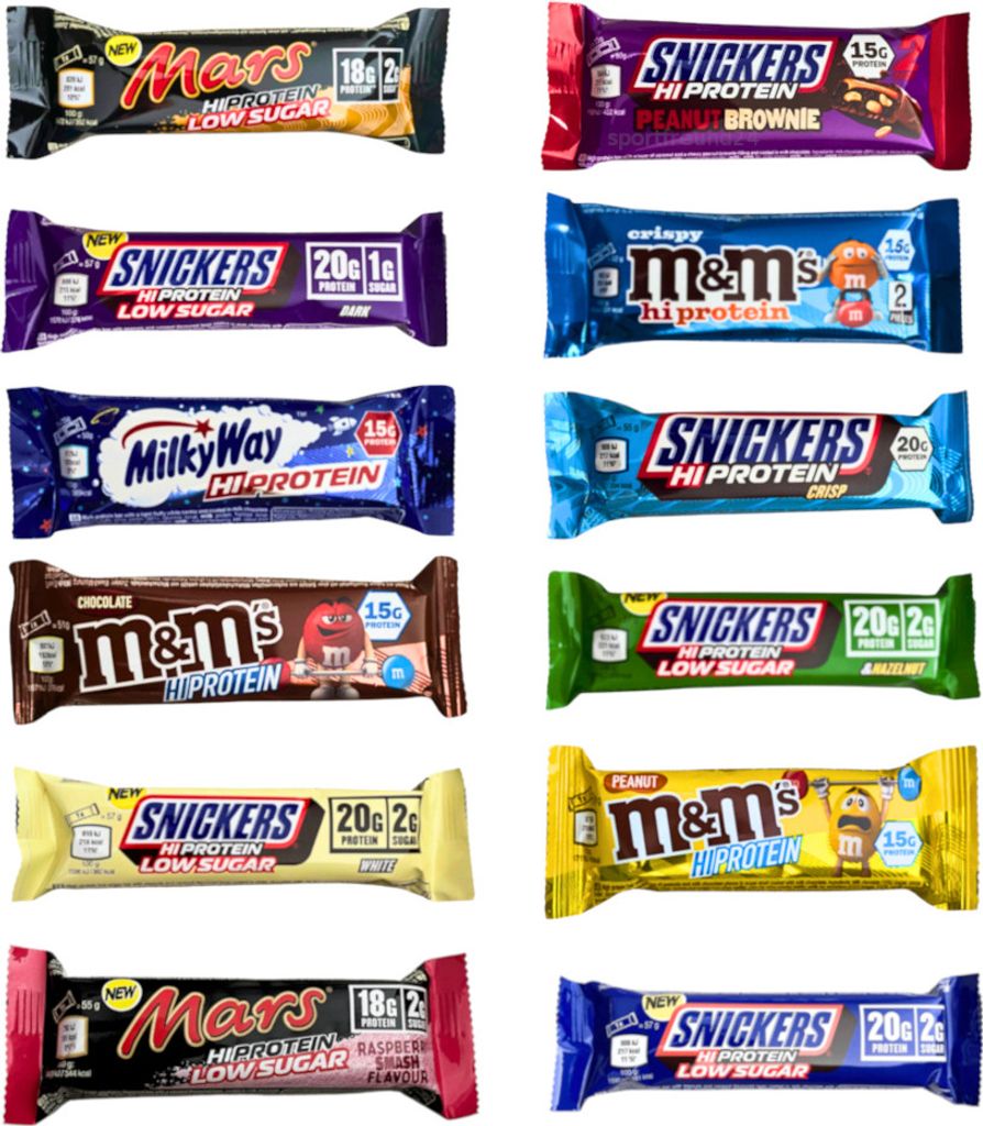 Mars Snickers M&M MilkyWay Protein Bar Box á 12 Riegel Mix Box - 12 Riegel Mix