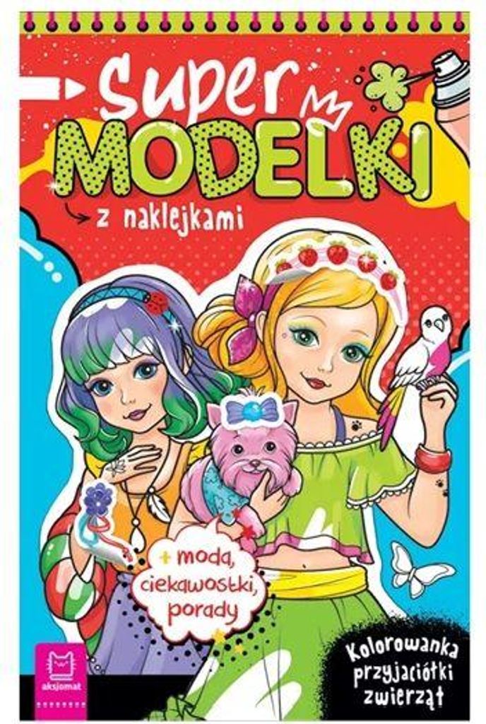 Supermodels mit Aufklebern Bunte Tierfreunde 37941