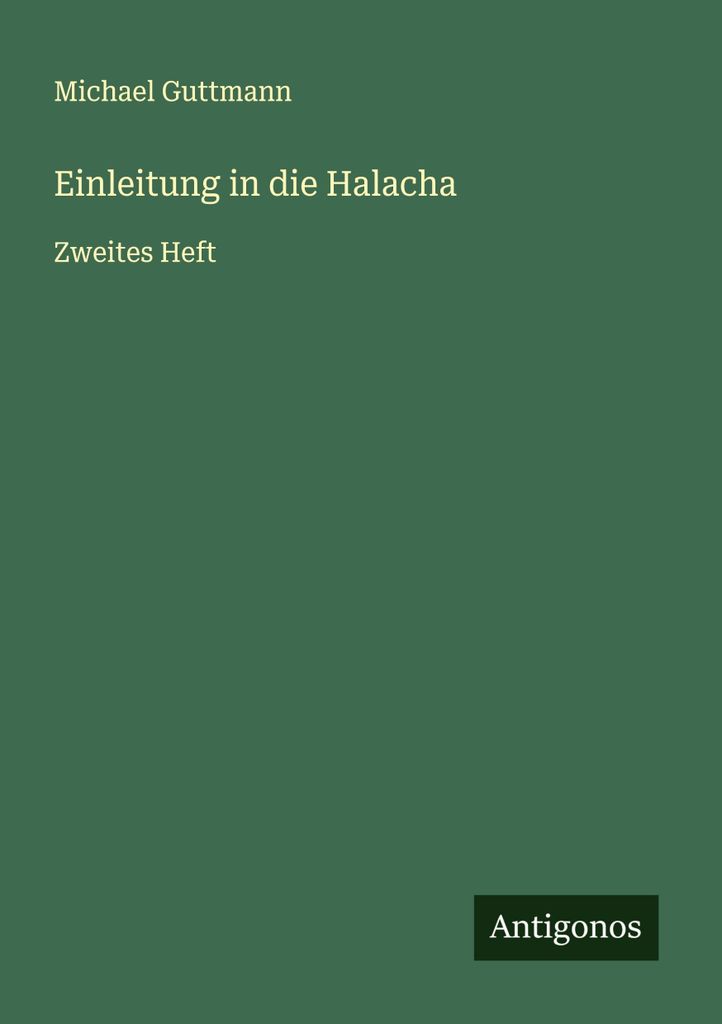 Einleitung in die Halacha